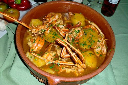 Restaurante La Almadraba plato de comida de mar