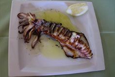Restaurante La Almadraba plato de comida de mar
